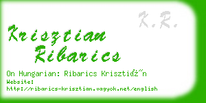 krisztian ribarics business card